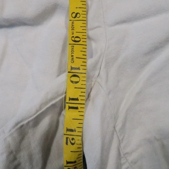 J McLaughlin Pleated Shorts Women 8 Beige Linen Lyocell High Rise Preppy Coastal - Picture 5 of 10